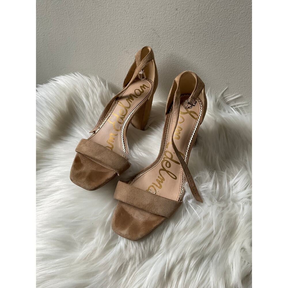 Sam Edelman Tan suede size 8 heels